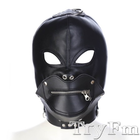 Detachable mask hood with zipper 