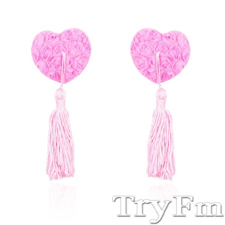 Heart-flower tassel pasties