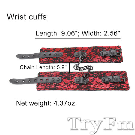 Red Wrist cuffs