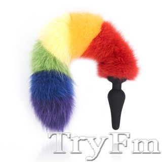 rainbow tail anal plug