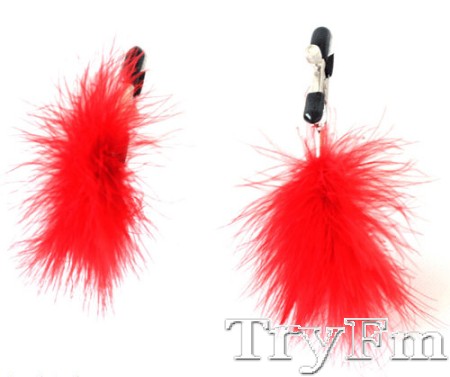Cute feather Clamps Nipple Clitoris Toy
