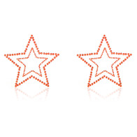 Red five-pointed star pasties