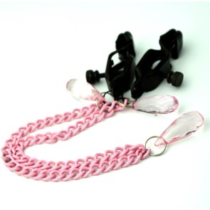 Pink Chain Nipple Clamp