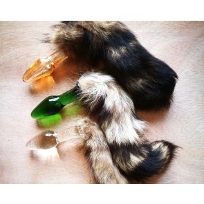 ANIMAL TAIL GLASS BUTT PLUG