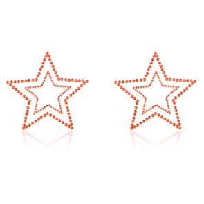 Red five-pointed star pasties