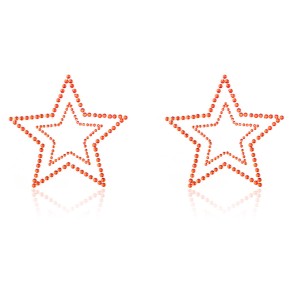 Red five-pointed star pasties
