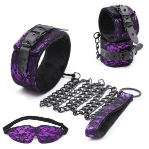 Purple lace Fetish set 