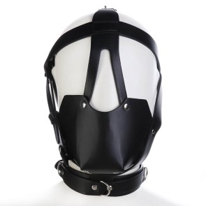 Whole head harness with breathable ball gag