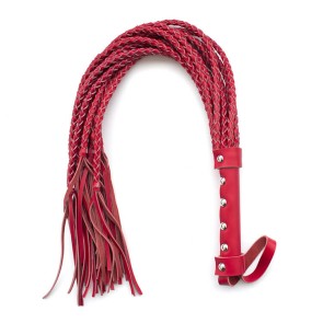 Hand Made Genuine Leather Flogger Red 