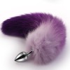 Purple Ombre tail with metal anal plug