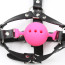 Head Harness Silicone Ball Gag with Nose Hook