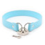 Neck collar with heart-shaped lock