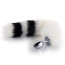 More-White-Less-Black Furry Tail Anal Plug