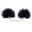 Black furry cuffs