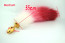 Colorful tail with stainless steel gold plug
