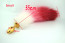 Colorful tail with stainless steel gold plug