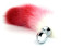 Colorful tail with stainless steel gold plug