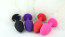 White fox tail with silicone purple plug