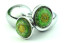 Stainless Steel Silver Anal Plug with flower foundation