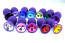 Purple Silicone Butt Plug with Jewelry