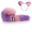 with purple-pink headdress