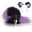 with black-purple headdress