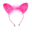 rose red furry cat ear