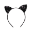 Black Bling-bling Cat Ear